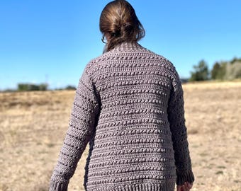 Cozy Cardigan | Adult Crochet Pattern (PDF Download)