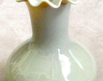 Bristol Glass tan coloured  Vase