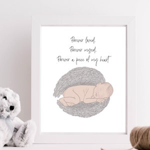 INSTANT DOWNLOAD- Angel Baby Memorial Art
