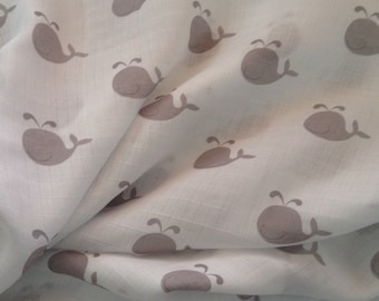 Grey Whales  Baby Wrap /Swaddle