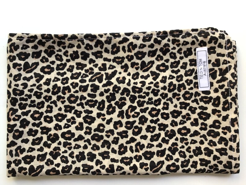 leopard muslin wrap