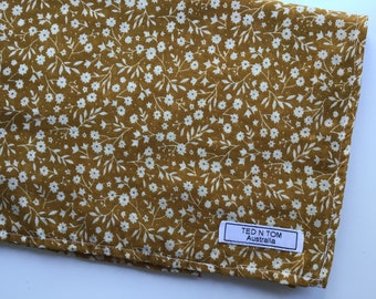 Floral Mustard Wrap /Swaddle