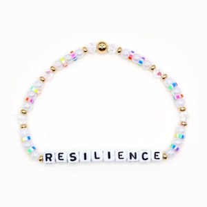 Personalized Word Bracelet - 4mm Acrylic Beads, Custom Bracelet, LGBTQIA2S+, Pride, Equality, Multicolor Pride Beaded Friendship Bracelet