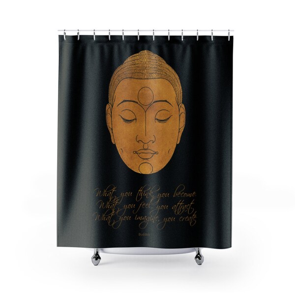 Quote Shower Curtain Etsy