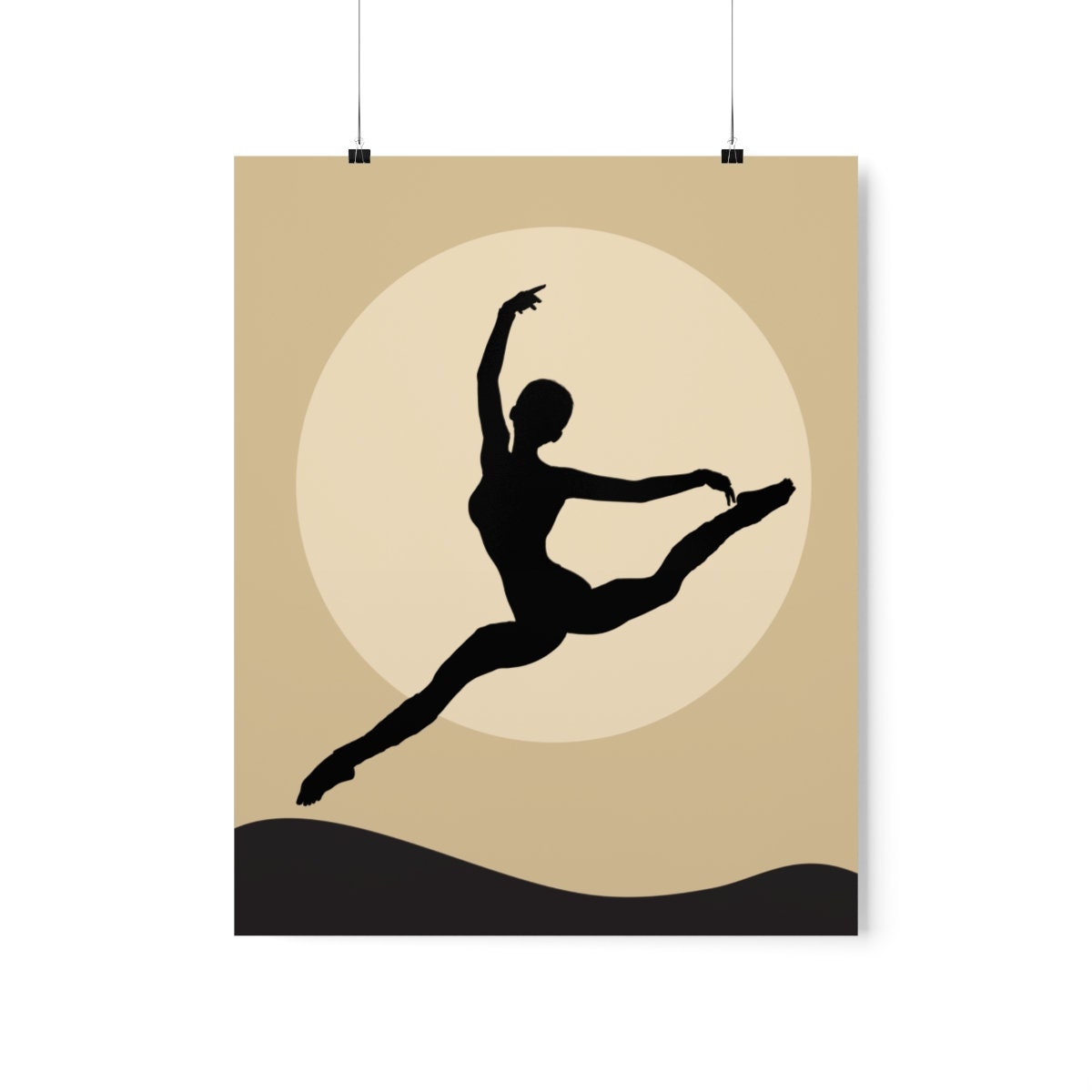 Moonlight Dancer, Modern Ballet Print, Dancer Poster, Minimalist Wall ...