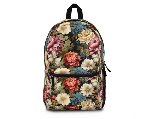 Sac à dos floral, sac à dos pour ordinateur portable et livres