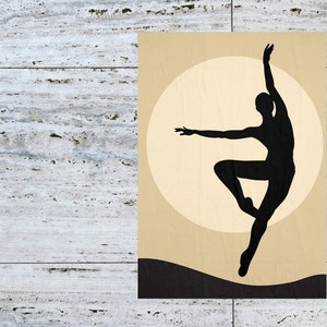 Boho Male Dancer Wall Art, Dance Poster, Vertical Wall Art, Modern Minimalist Wall Art Print, Living Room Bedroom Dorm Dance Studio Décor