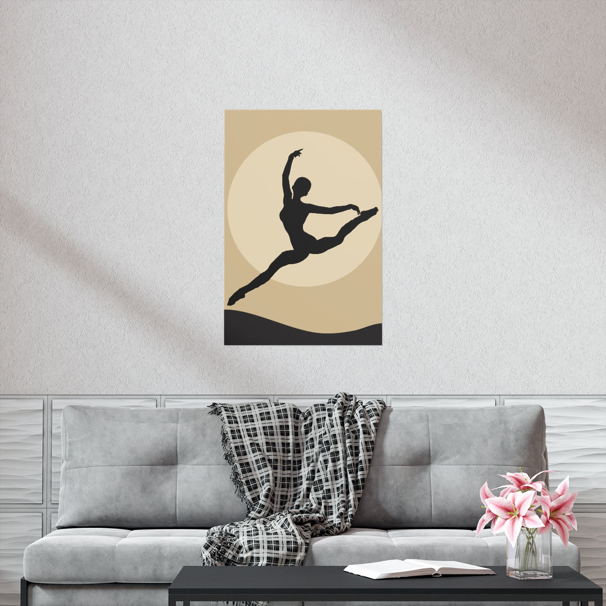 Moonlight Dancer, Modern Ballet Print, Dancer Poster, Minimalist Wall ...