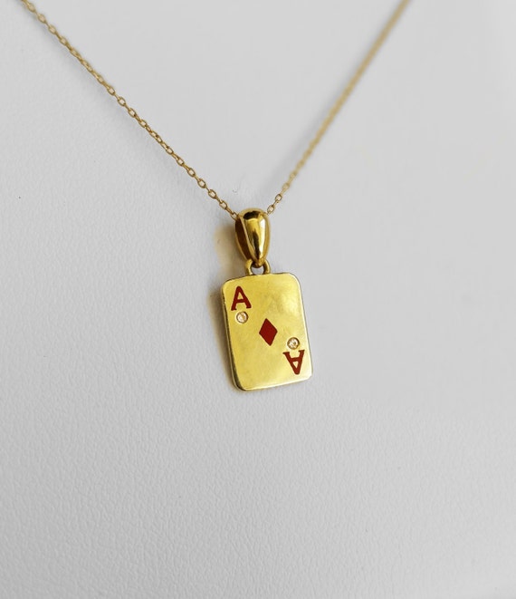 Ace Pendant Poker Pendant Poker Gifts Ace Pendant With Two