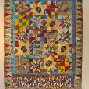 Collage Quilt- African theme- &quot;Jungle Patchwork&quot;
