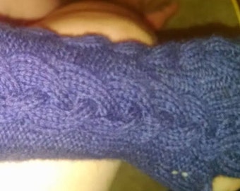 Cabled Fingerless Gloves