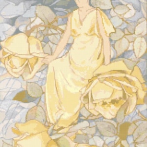 Flower Fairy Cross Stitch Pattern – Laura Coombs Hills (Digital Download)