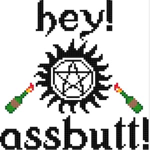 Hallo Po, Po! - Supernatural Kreuzstichmuster