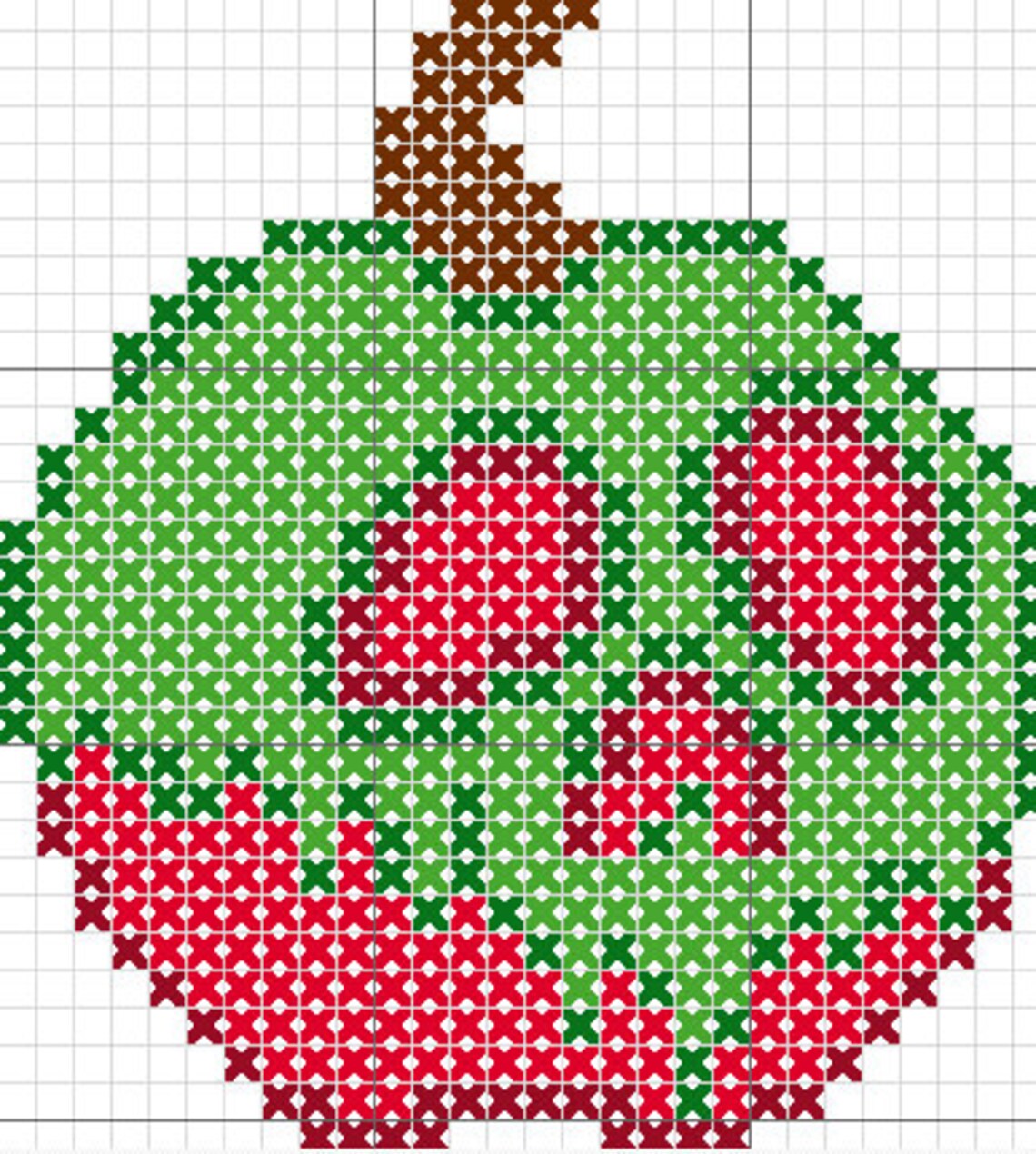 Poison Apple Cross Stitch Pattern Small Pattern for Halloween Etsy