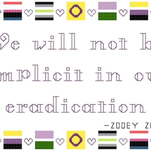 Zooey Zephyr Quote Cross Stitch Pattern (Digital Download)