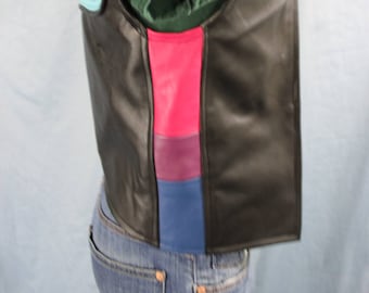 Hand Made Leather\Bi Pride Vest