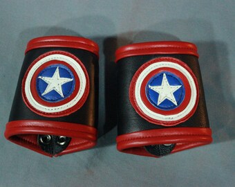 Amazing  Star Bracers in Black - Sold as a PAIR!