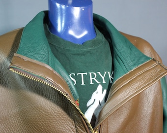 Our Bomber Jacket in Brown and Green ELK!