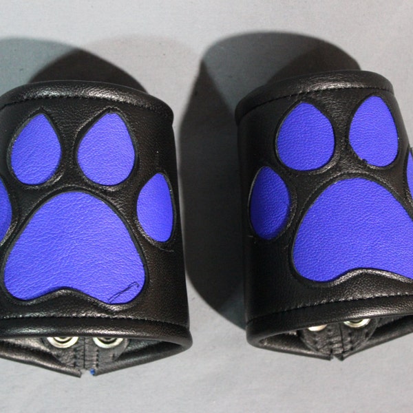 Puppy Paw Bracers with Black Snaps - INDIVIDUAL BRACER