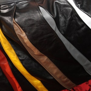 Kilt, Leather, Hand Made, Pleated, Bear Colors