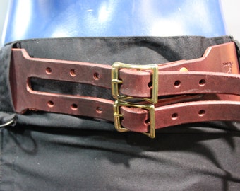 Burgundy Forked Tongue Belt