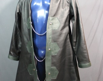 Sir Tom Matt's Collection - Leather Cape with Silk Lining