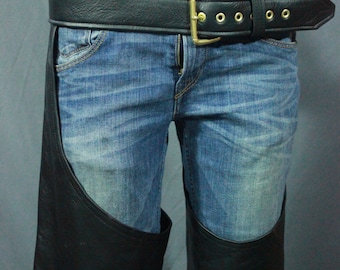 Black Leather Chaps