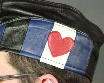 Leather Pride Leather Garrison Cap