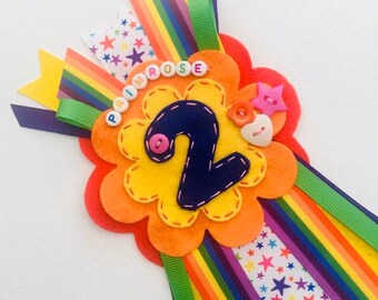 Birthday Age 50 /& Fabulous Rosette Ribbon Button Colorful Design Fun Party Gift