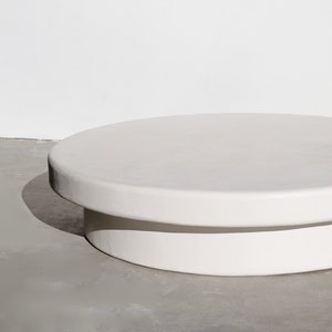 The Georgia Handmade Round Plaster Coffee Table