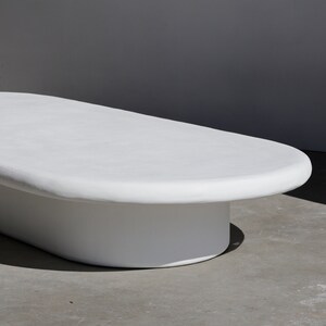 The Bita Oval Plaster Coffee Table