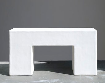 The Bello Chunky Plaster Block Console