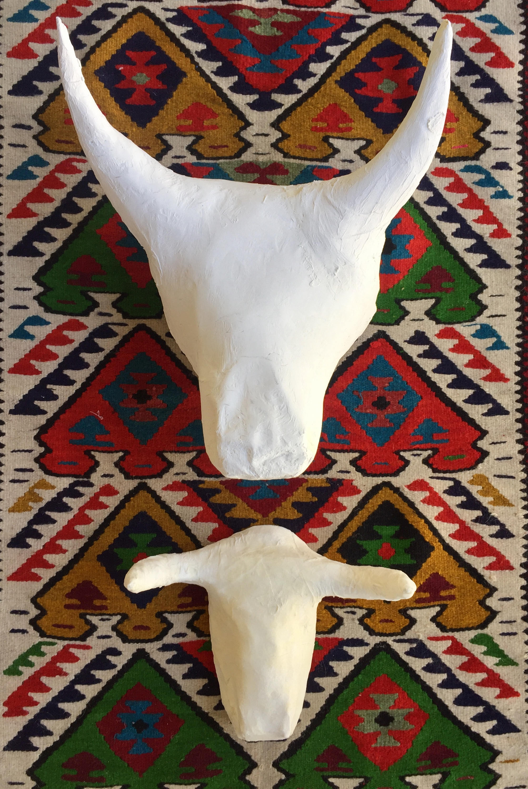 Plaster and Paper Mache Bull Animal Head Wall Decor Etsy