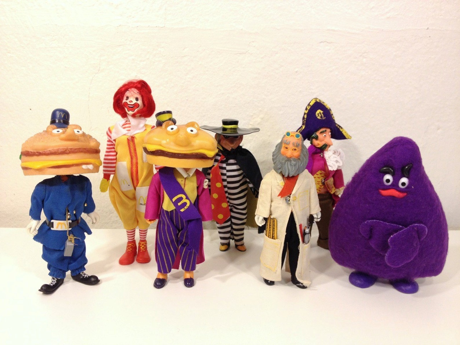 McDonaldland Characters Set of 7 REMCO Figures 70s Etsy