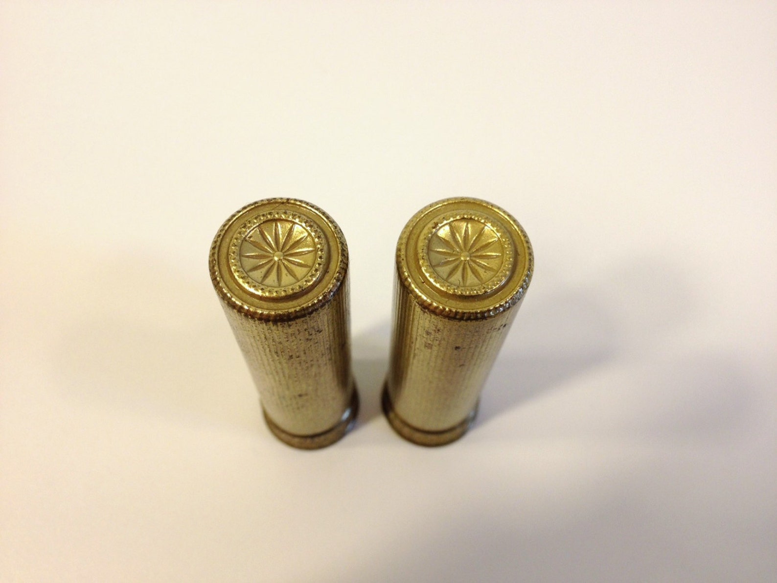 2 Antique Max Factor Metal Lipstick Tubes 50s Etsy