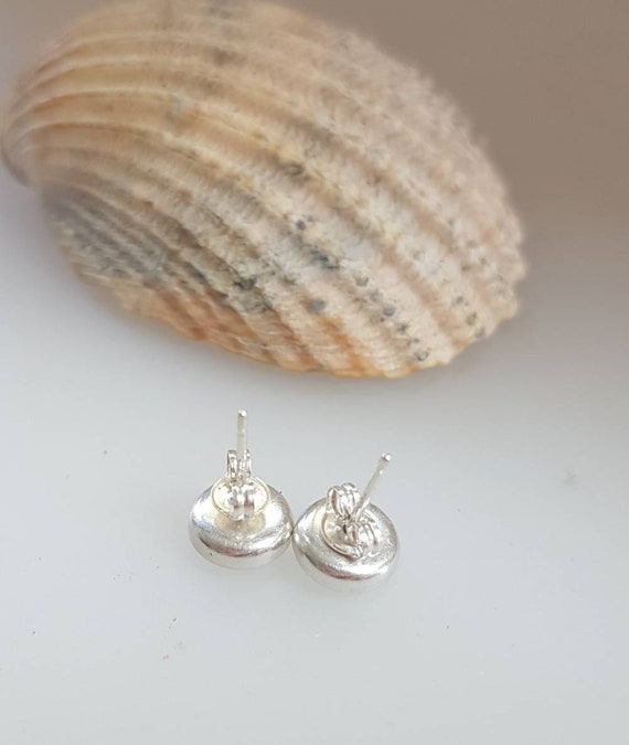 Orecchini In Argento 925‰ Opale Di Fuoco Blu - Foto 8