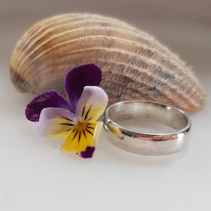 Sterling Silber Shinny Ehering, Daumen Fingerknöpfe Damen Herren Unisex Daumen Ring Knuckle, massives Silber, uni Band Ring