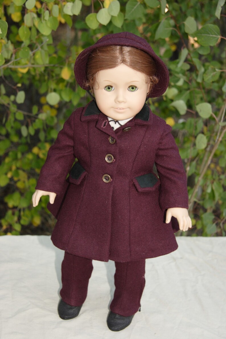 KRVP-4024DD, 18 Doll, Vintage 1950's Coat, Capelet, Hat & Leggings PATTERN, Digital Download image 3