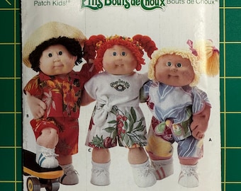 Vintage 1987 Butterick 4796 pattern. Cabbage Patch Kids Clothes