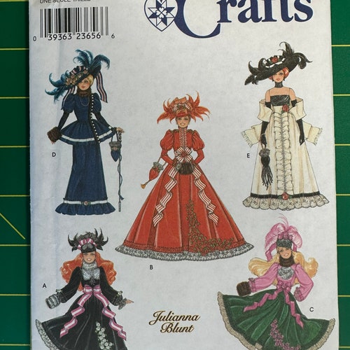Vintage 1999 McCalls 9062 UNCUT 11 1/2” Fashion Doll Clothes Pattern