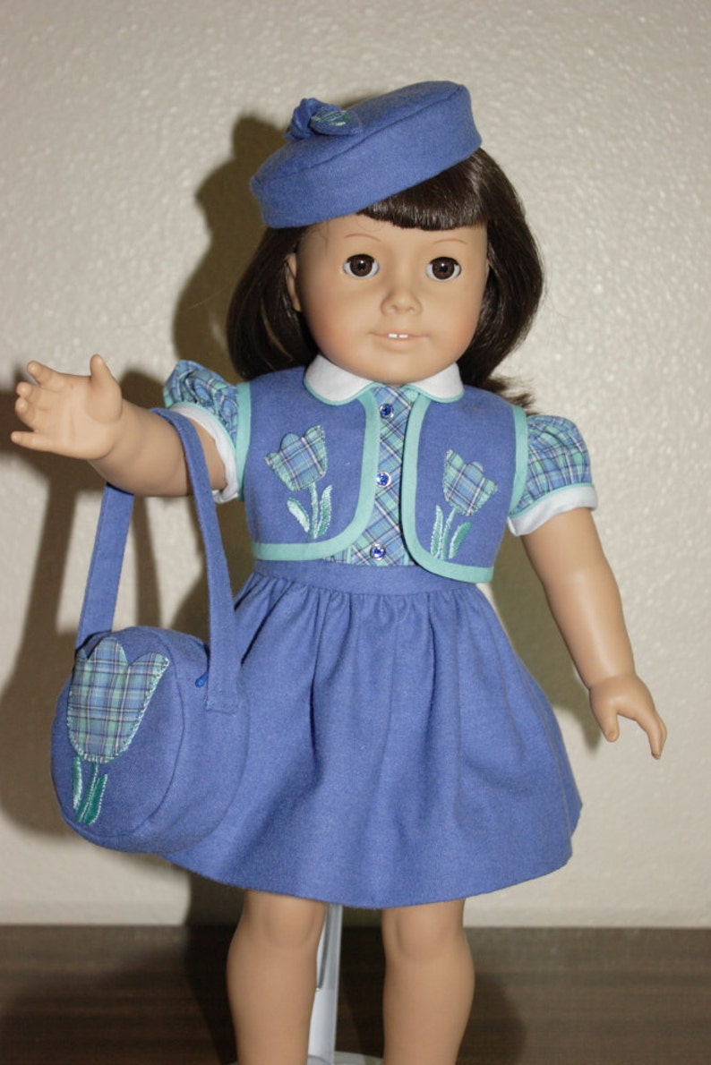 KRVP-1655DD, 18 Doll, Vintage 1950's Blouse, Skirt & Bolero PATTERN, Digital Download image 2