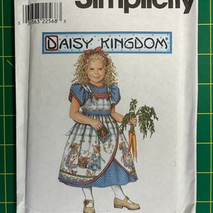 Vintage 1998 Simplicity 8551 pattern UNCUT Daisy Kingdom Dress Size AA