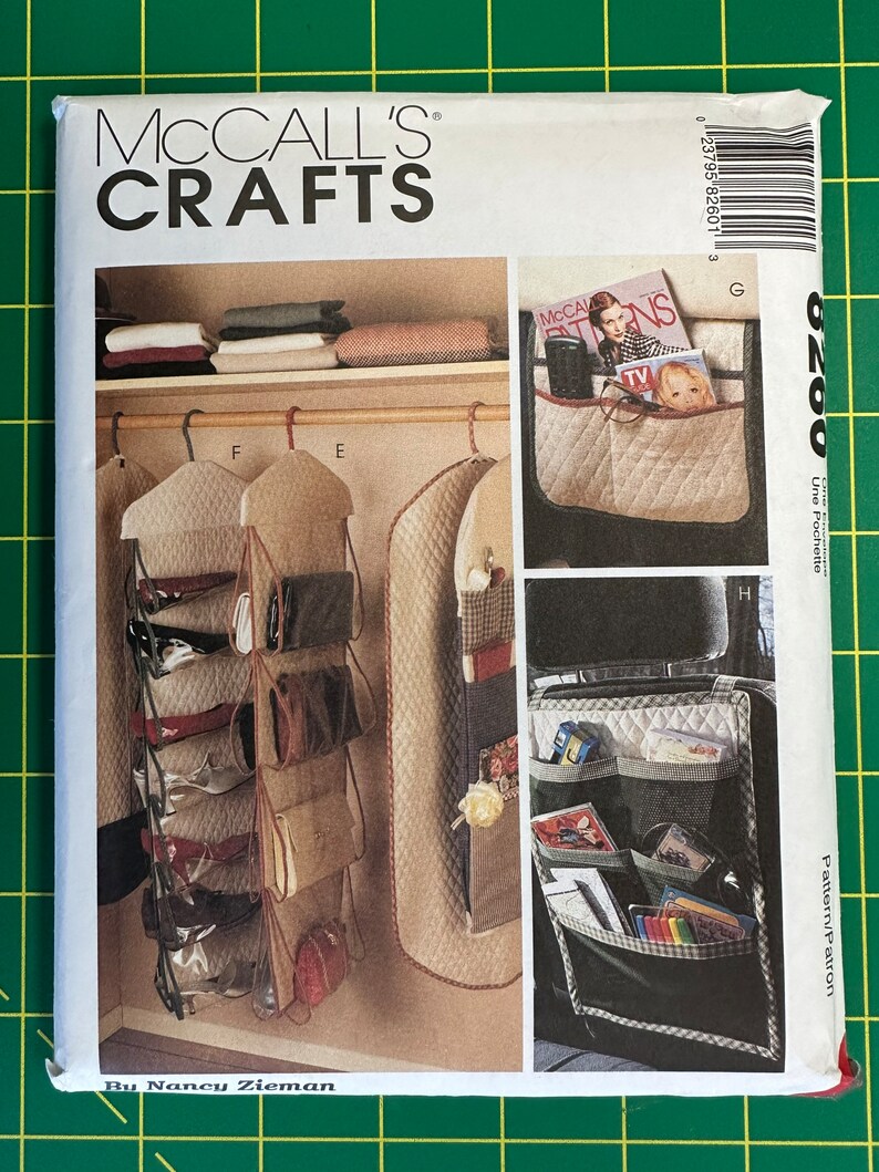 Vintage 1995 McCalls 8260 pattern UNCUT Organizer Pattern image 1