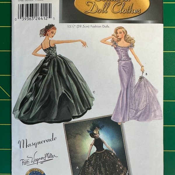 2003 McCalls 5709 UNCUT 15 1/2” Fashion Doll Clothes Pattern