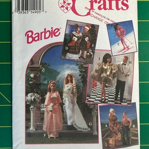 Vintage 1994 McCalls 8797 UNCUT 11 1/2” & 12” Fashion Dolls Clothes Pattern