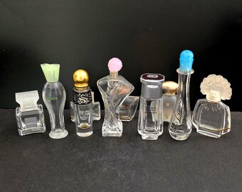 kolekcja frascos miniaturowych perfum vintage