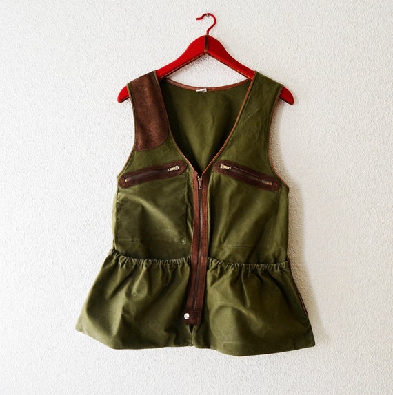 Hunter's green jacket, fisherman's jacket, vintage