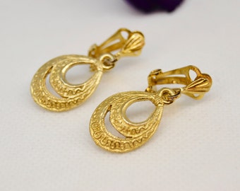 golden earrings, drop earrings,vintage earrings, mother's gift, gold jewelry, earrings gift, earrings earrings, golden tears