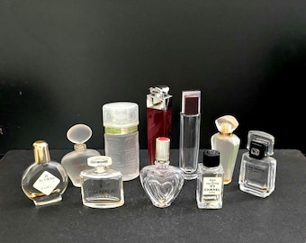 kolekcja frascos miniaturowych perfum vintage