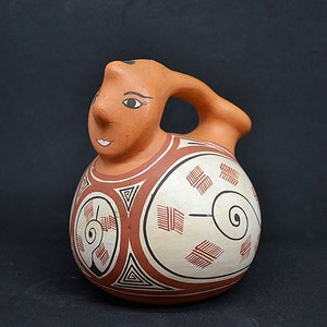 pre-Columbian red clay art